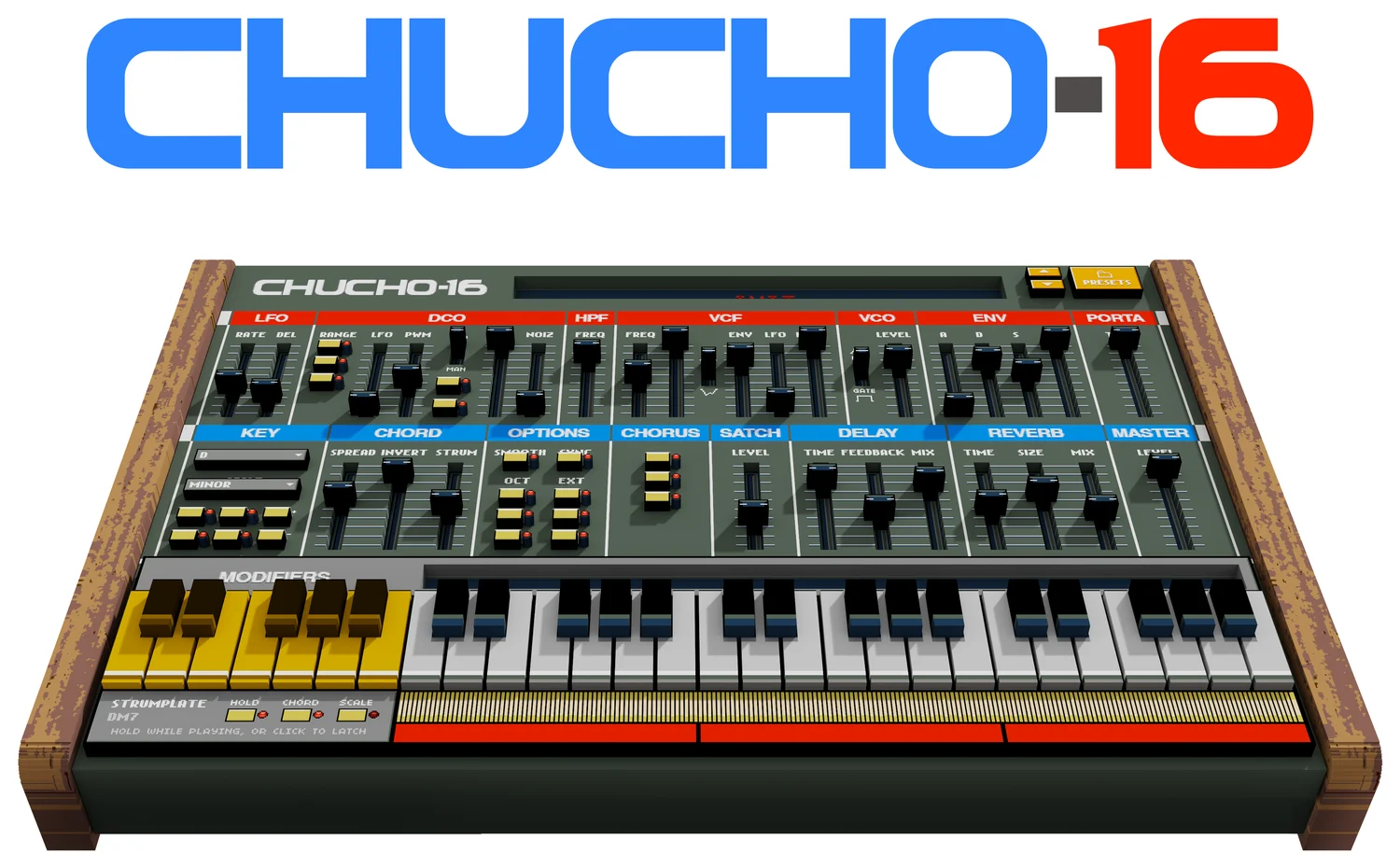 CHUCHO-16 six-voice chord synthesizer