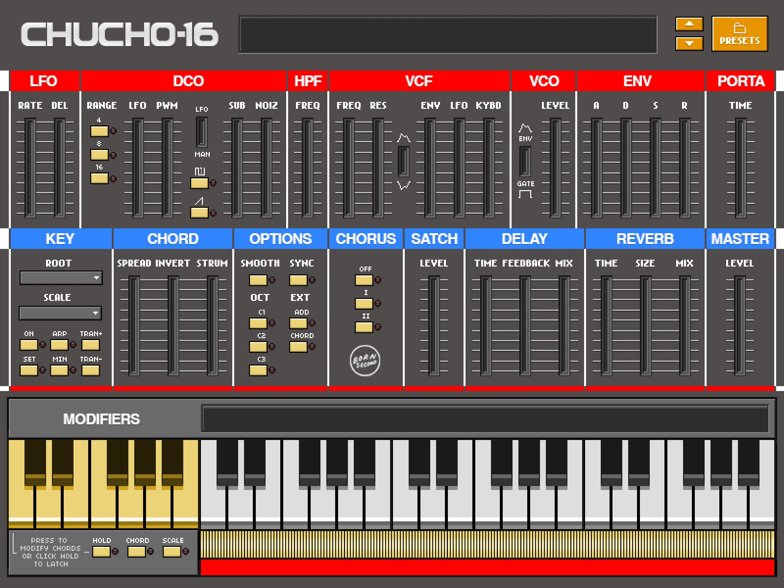 CHUCHO-16 interface