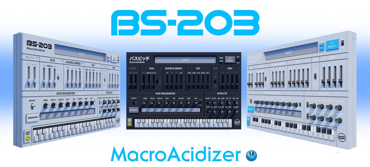 BS-203 MacroAcidizer - three finishes